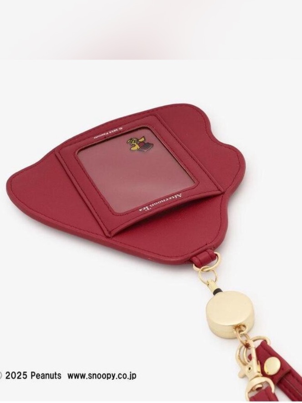 Afternoon Tea x PEANUTS Snoopy Red Card Holder with Retractable Cord - Picture 3 of 5